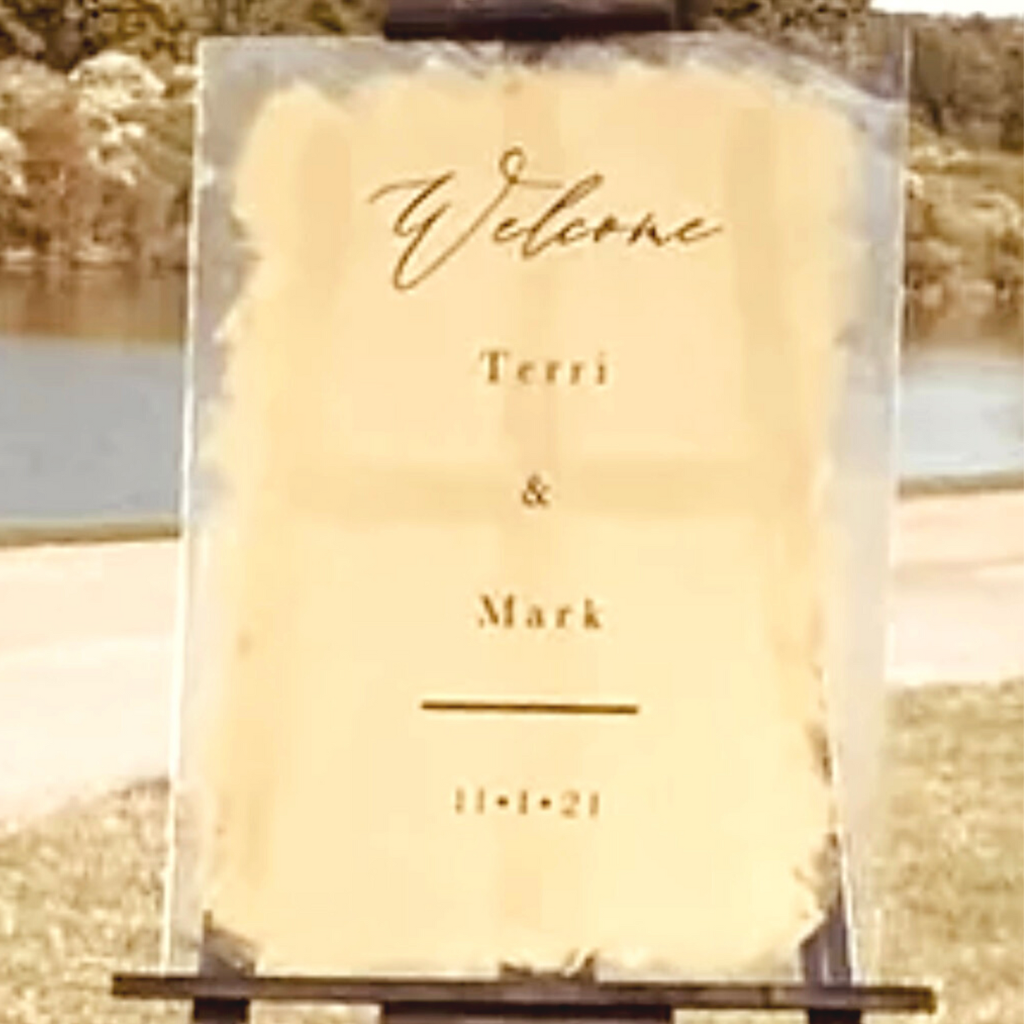 Large Acrylic Sign with Personalization